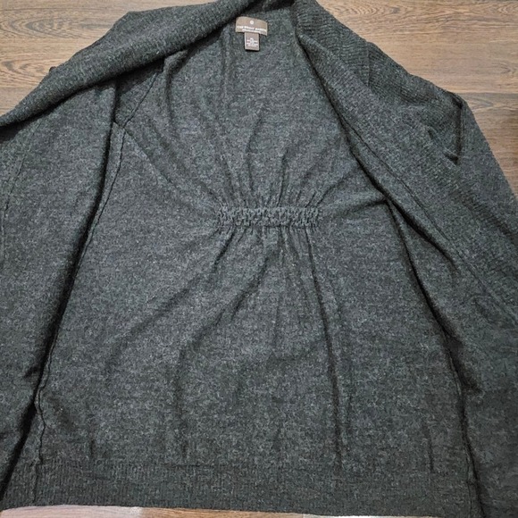 Fenn Wright Manson Italian Merino Wool Cardigan Grey Sweater XL Shawl Collar - Picture 9 of 11